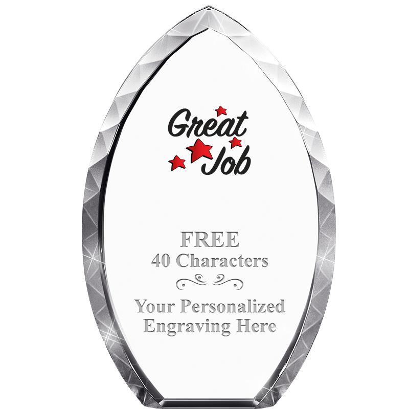 8" TEAR DROP CRYSTAL