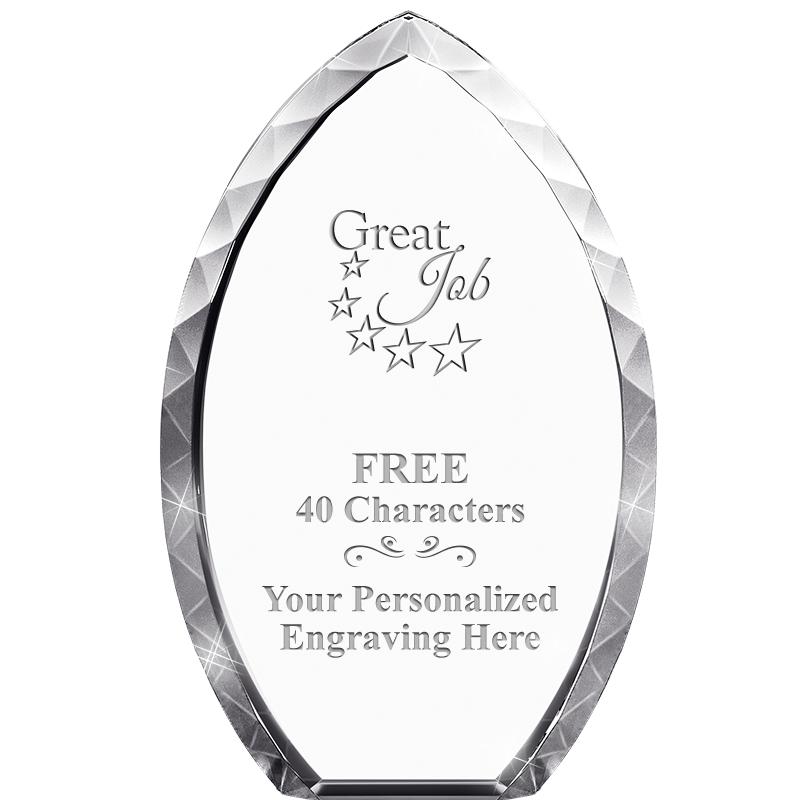 8" TEAR DROP CRYSTAL