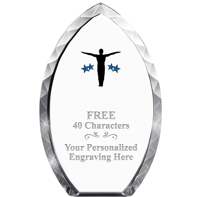 8" TEAR DROP CRYSTAL