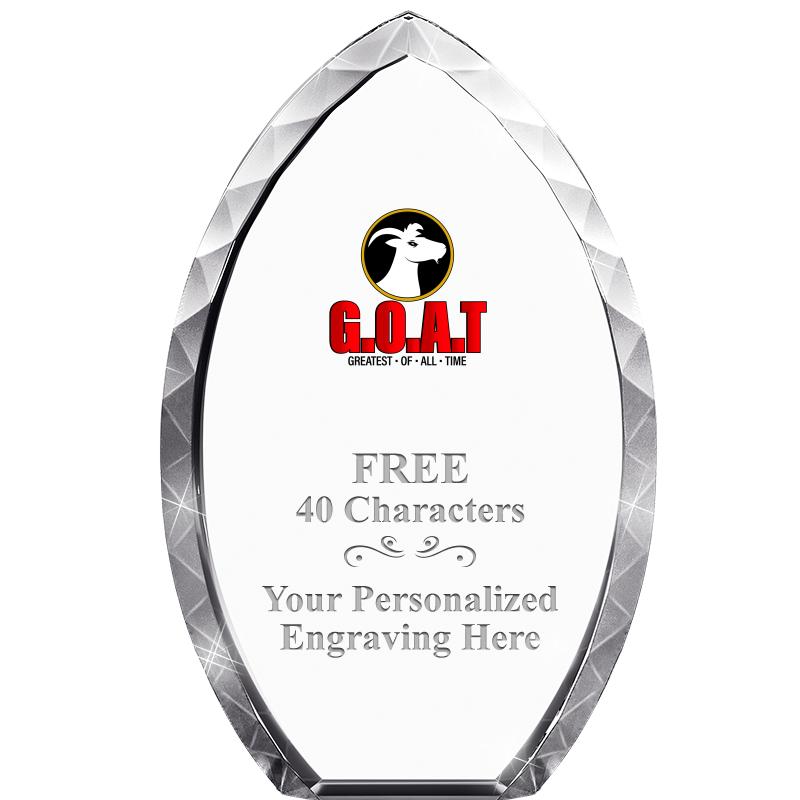 8" TEAR DROP CRYSTAL