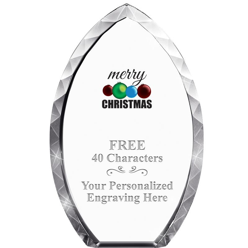 8" TEAR DROP CRYSTAL