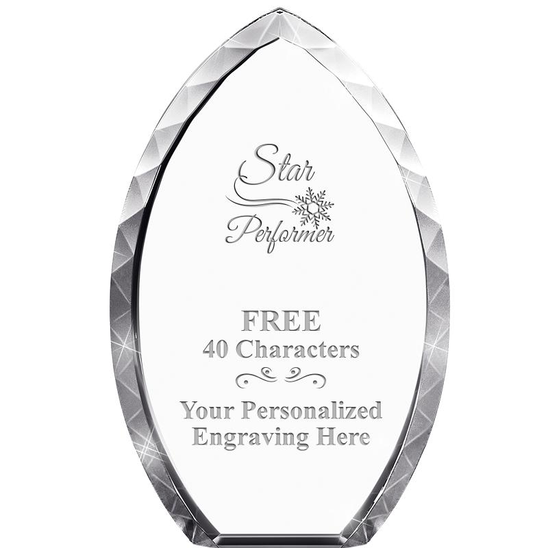 8" TEAR DROP CRYSTAL