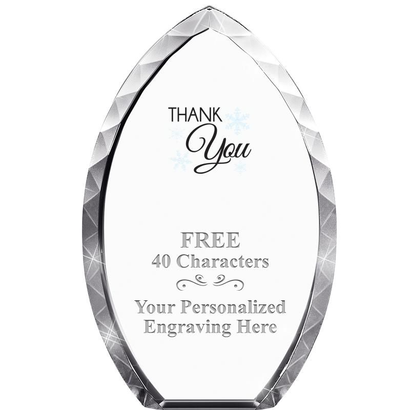 8" TEAR DROP CRYSTAL