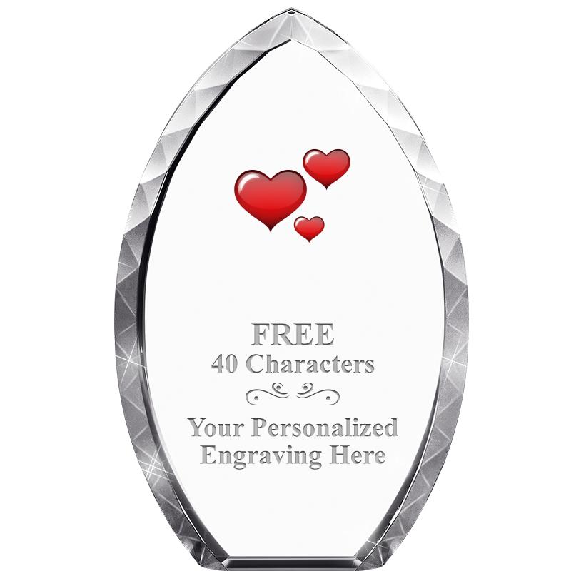 8" TEAR DROP CRYSTAL