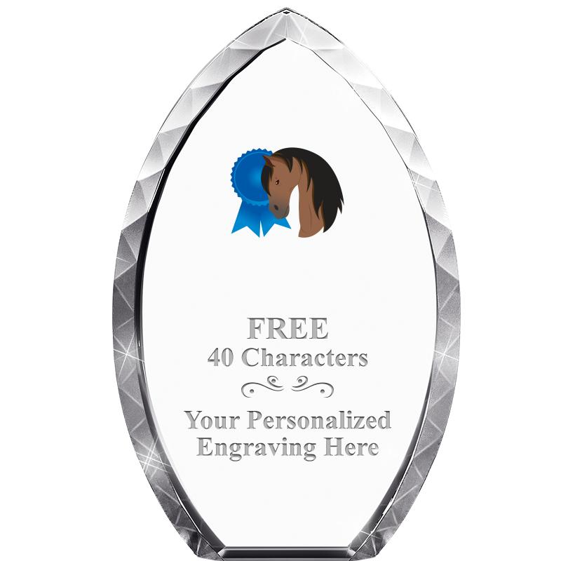 8" TEAR DROP CRYSTAL