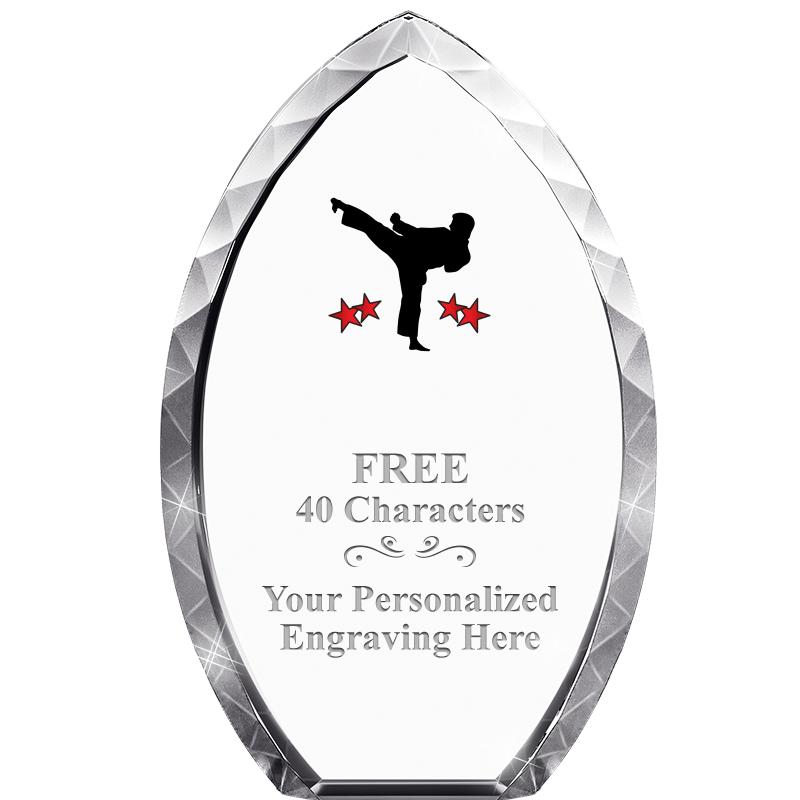 8" TEAR DROP CRYSTAL