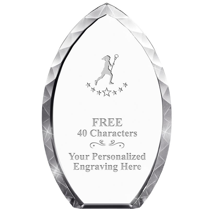 8" TEAR DROP CRYSTAL