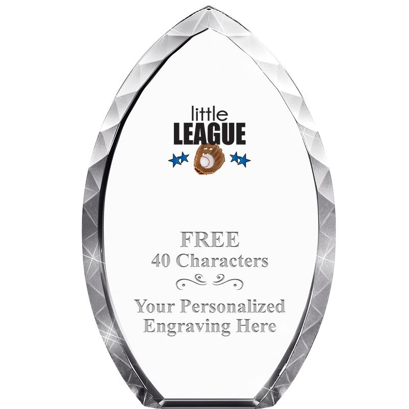 8" TEAR DROP CRYSTAL