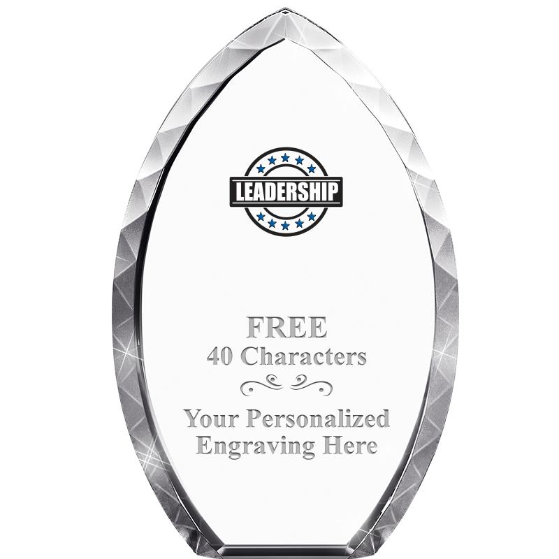 8" TEAR DROP CRYSTAL