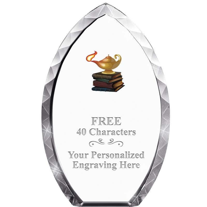 8" TEAR DROP CRYSTAL