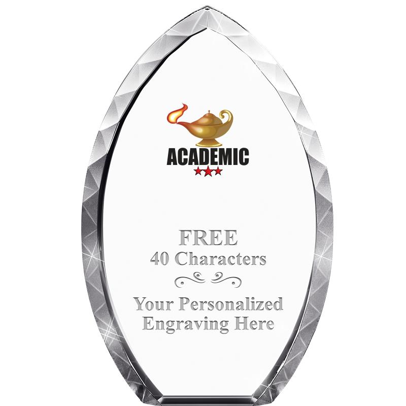 8" TEAR DROP CRYSTAL