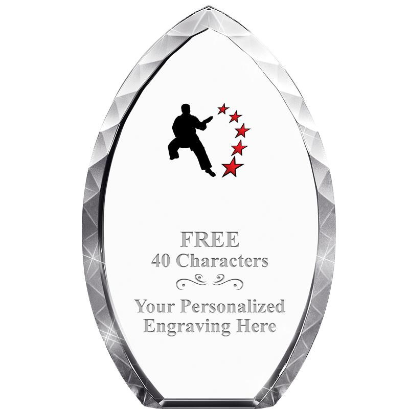 8" TEAR DROP CRYSTAL