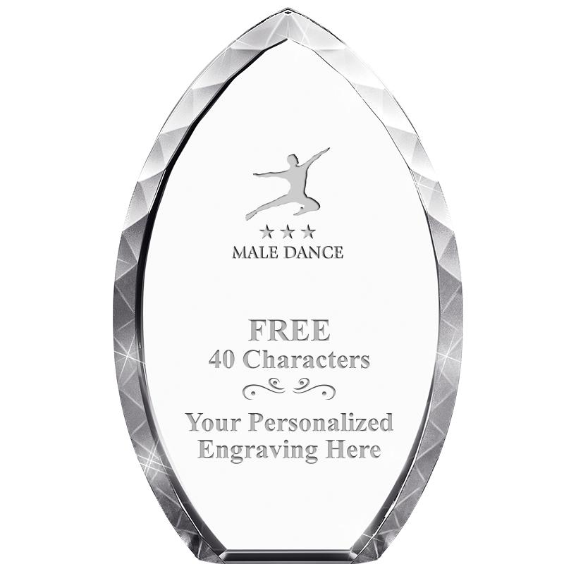 8" TEAR DROP CRYSTAL