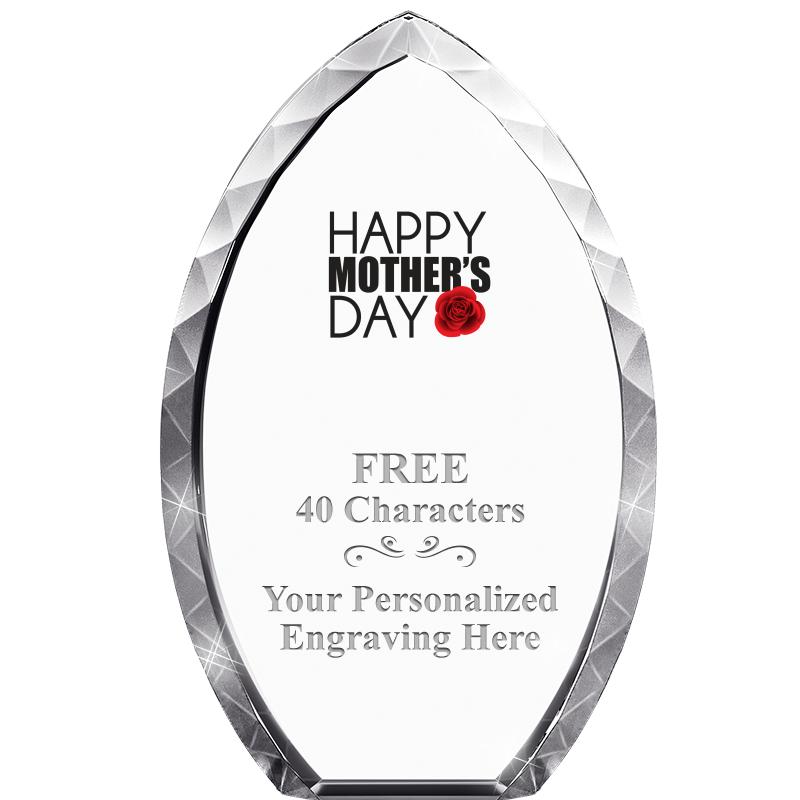 8" TEAR DROP CRYSTAL