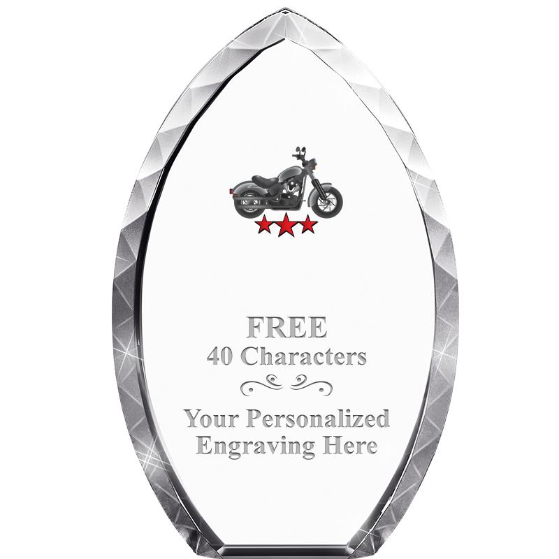 8" TEAR DROP CRYSTAL