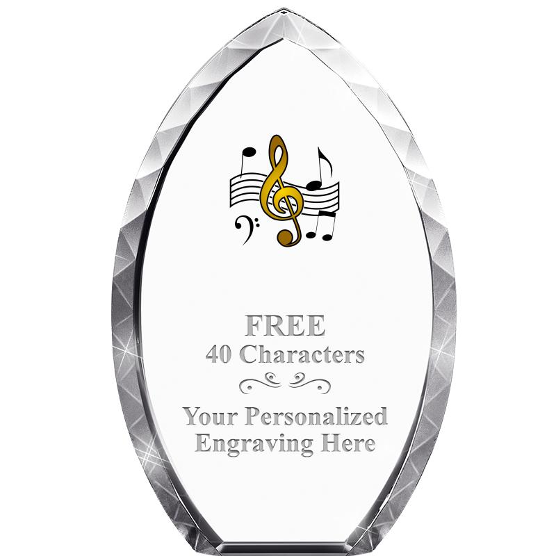 8" TEAR DROP CRYSTAL