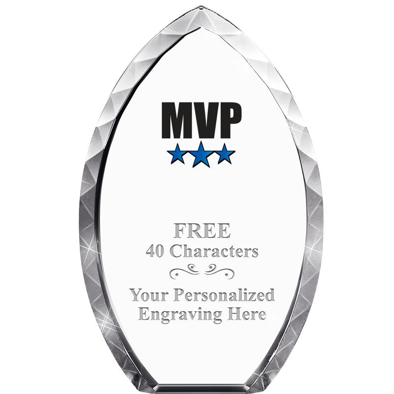 8" TEAR DROP CRYSTAL