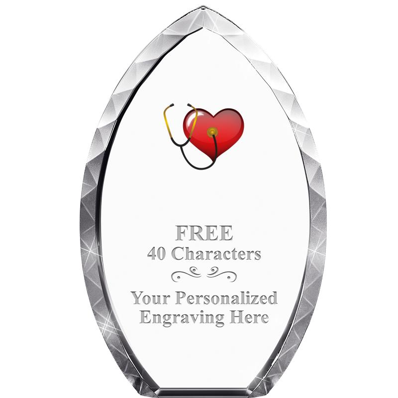 8" TEAR DROP CRYSTAL