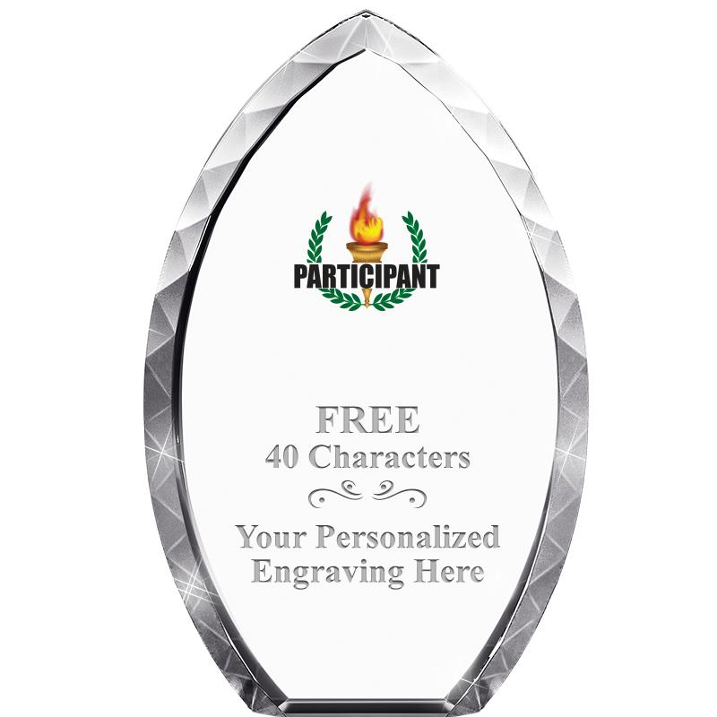 8" TEAR DROP CRYSTAL