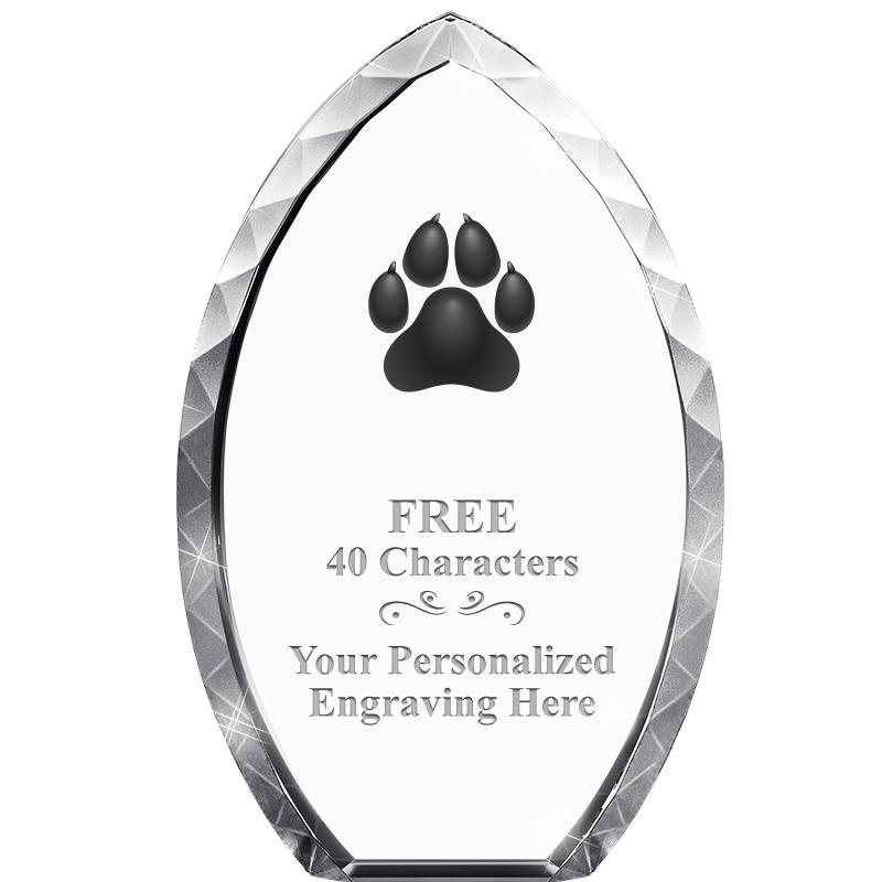 8" TEAR DROP CRYSTAL