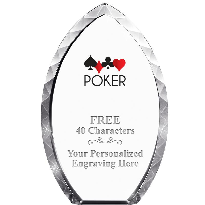 8" TEAR DROP CRYSTAL