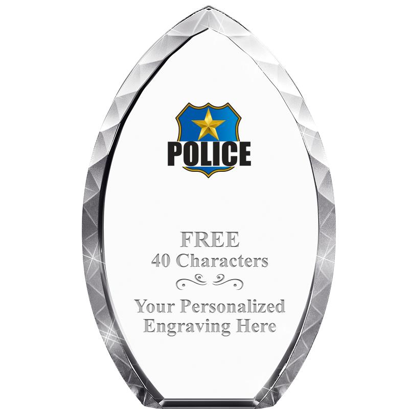 8" TEAR DROP CRYSTAL