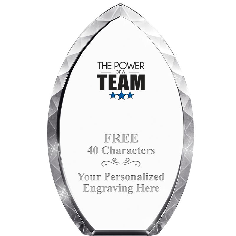 8" TEAR DROP CRYSTAL