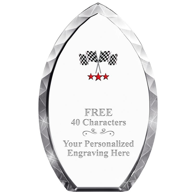 8" TEAR DROP CRYSTAL