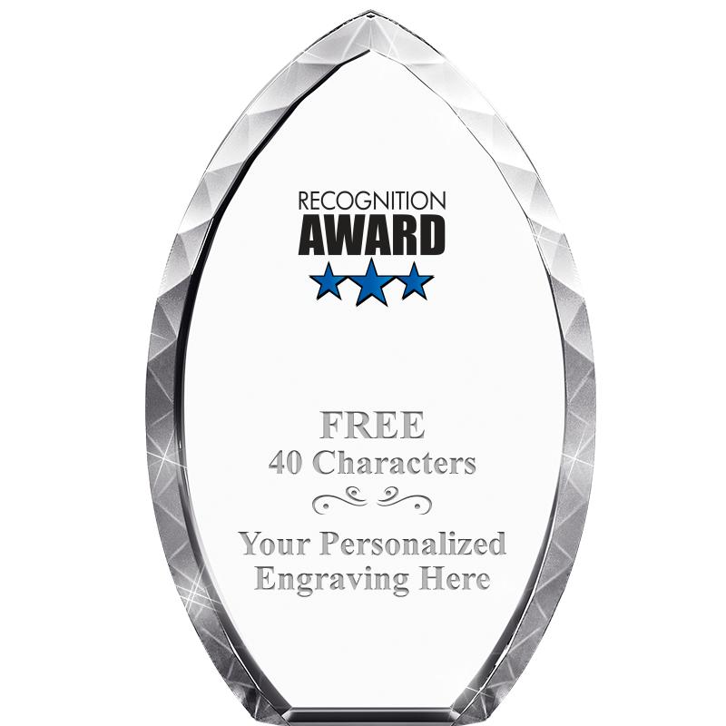 8" TEAR DROP CRYSTAL