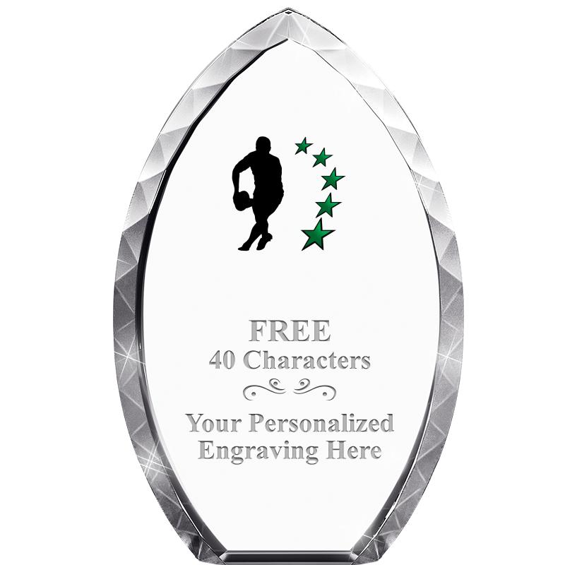 8" TEAR DROP CRYSTAL