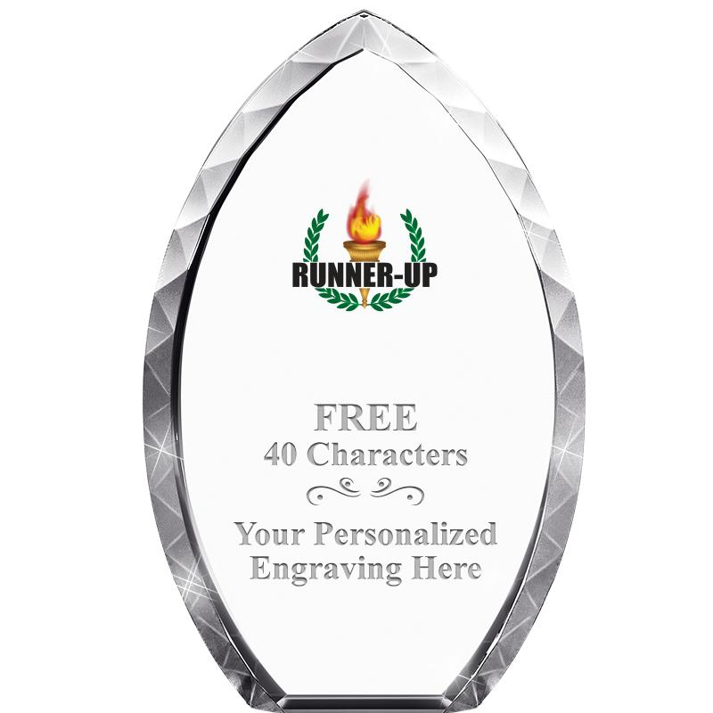 8" TEAR DROP CRYSTAL