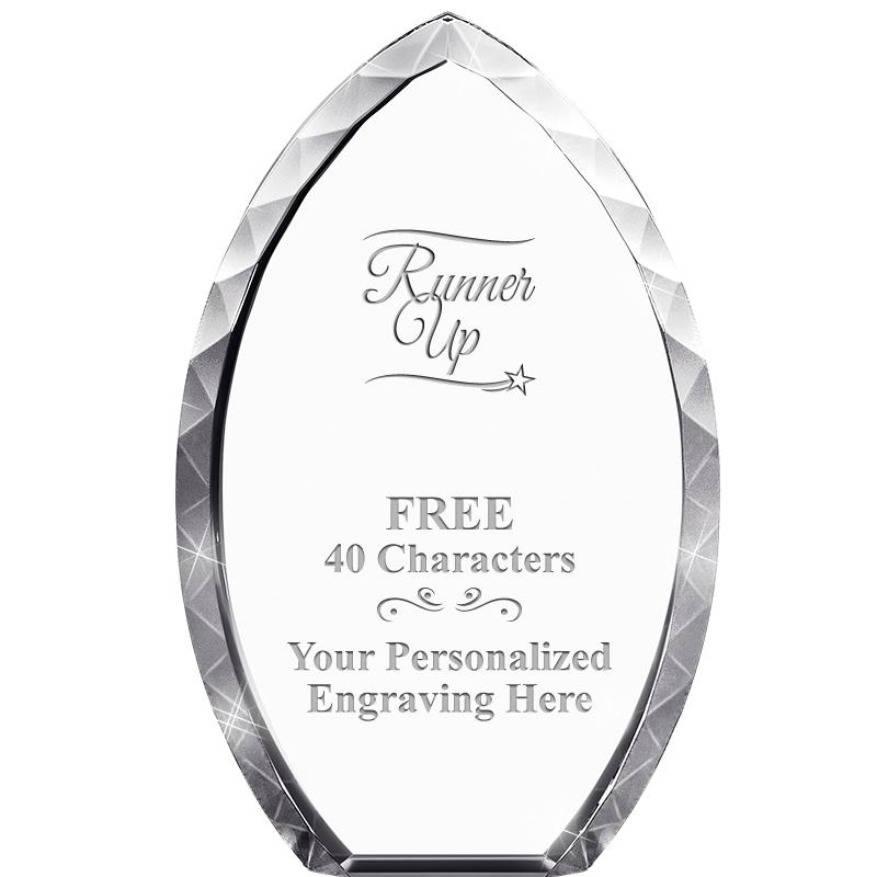 8" TEAR DROP CRYSTAL