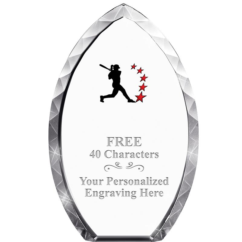 8" TEAR DROP CRYSTAL