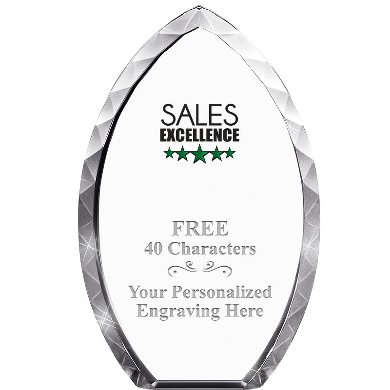 8" TEAR DROP CRYSTAL