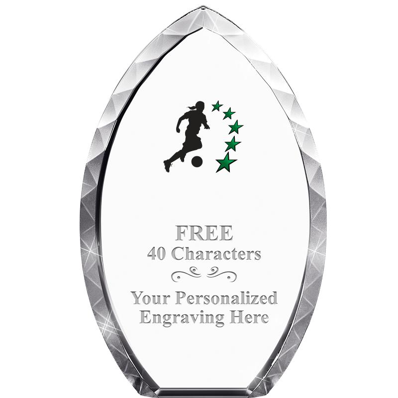 8" TEAR DROP CRYSTAL