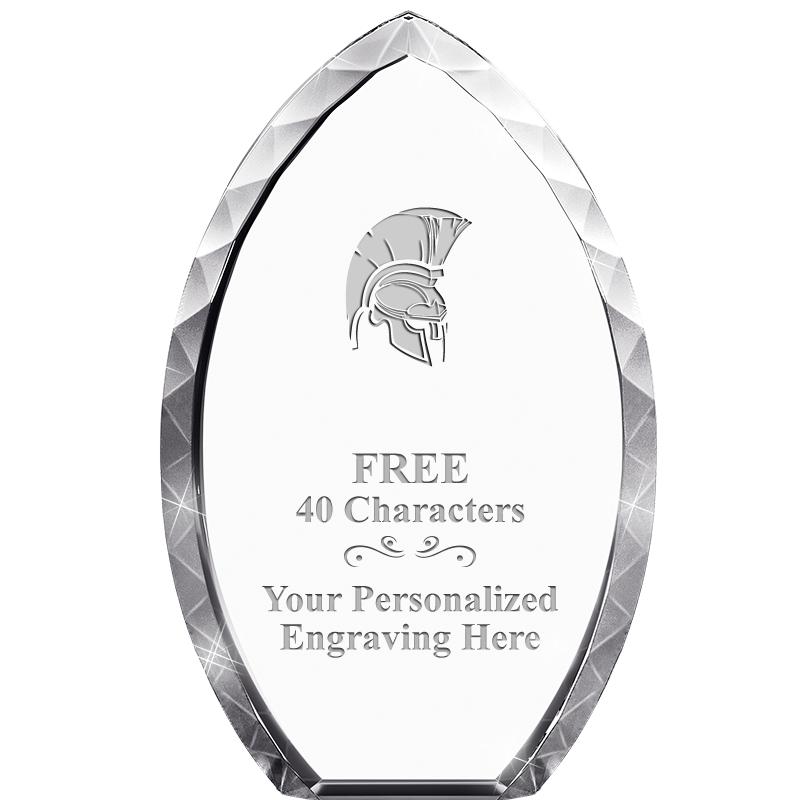 8" TEAR DROP CRYSTAL