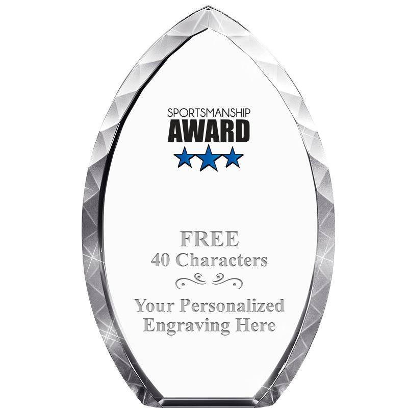 8" TEAR DROP CRYSTAL