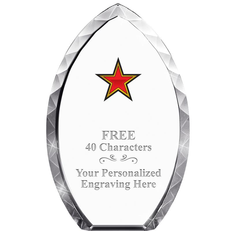 8" TEAR DROP CRYSTAL