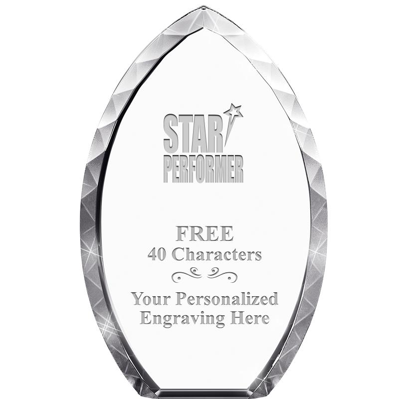 8" TEAR DROP CRYSTAL