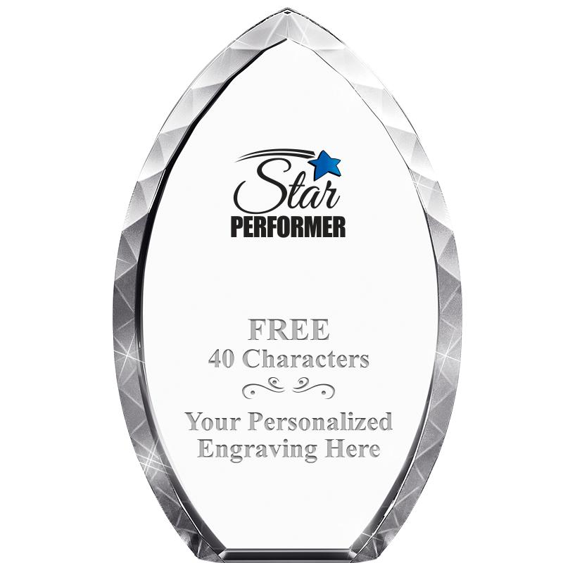 8" TEAR DROP CRYSTAL