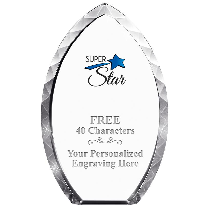 8" TEAR DROP CRYSTAL