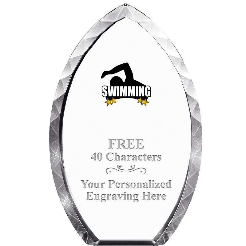 8" TEAR DROP CRYSTAL