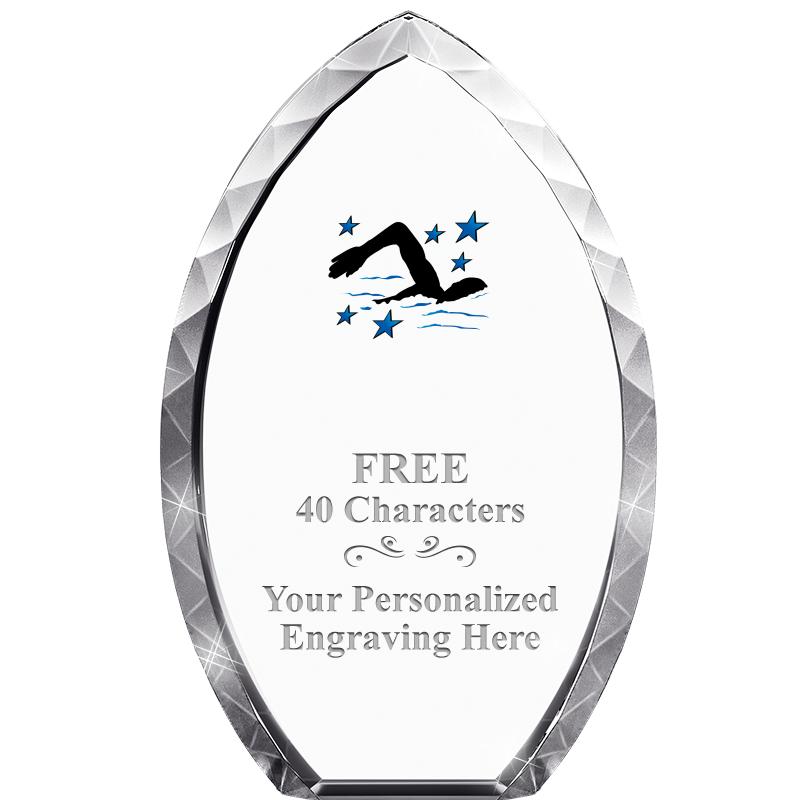 8" TEAR DROP CRYSTAL