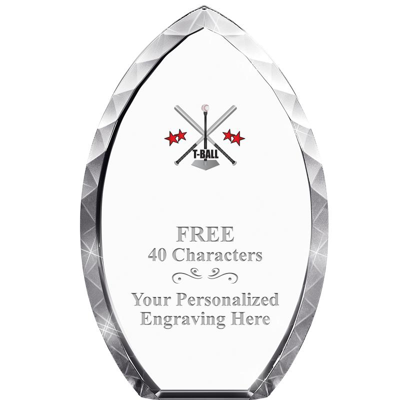 8" TEAR DROP CRYSTAL