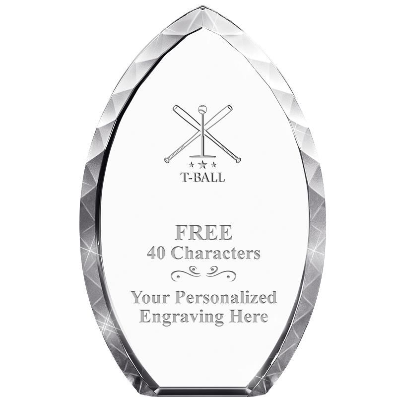 8" TEAR DROP CRYSTAL