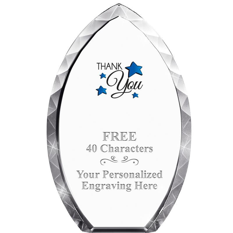 8" TEAR DROP CRYSTAL