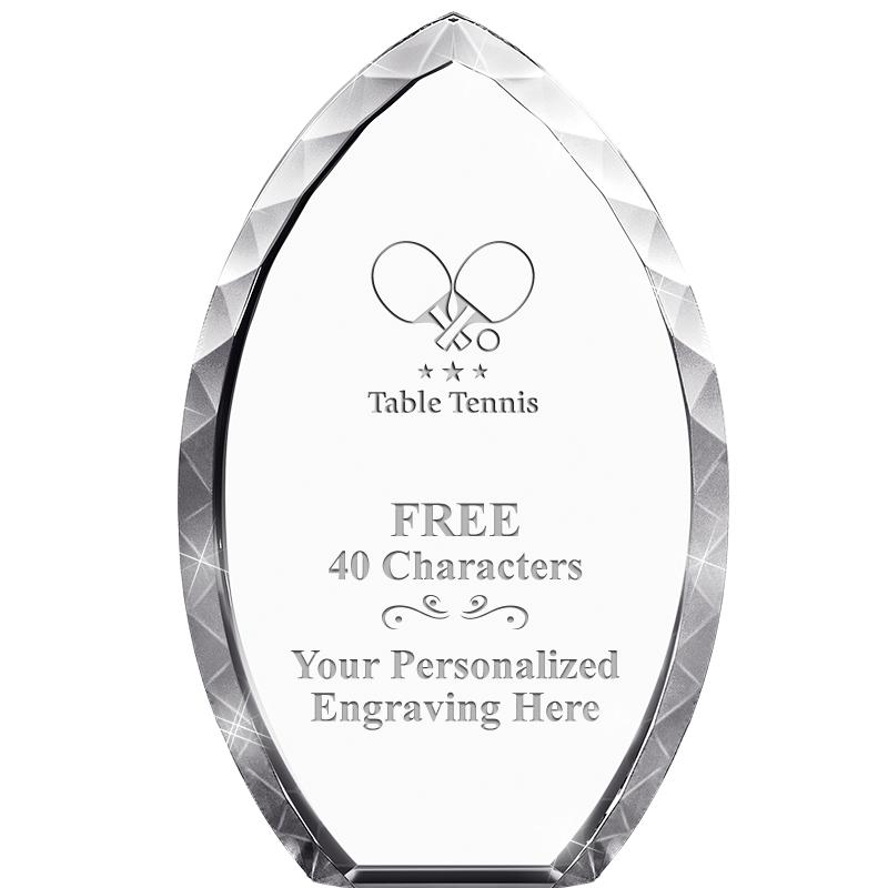 8" TEAR DROP CRYSTAL