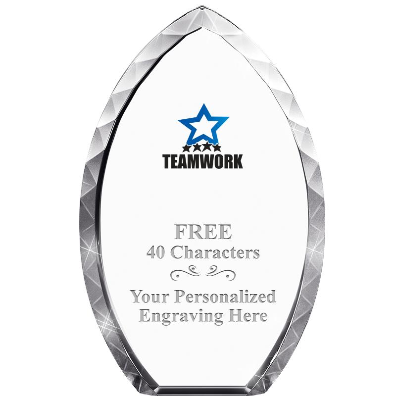 8" TEAR DROP CRYSTAL