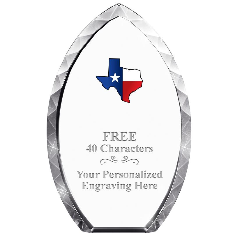 8" TEAR DROP CRYSTAL