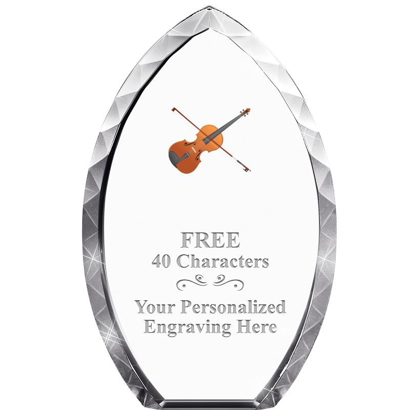 8" TEAR DROP CRYSTAL